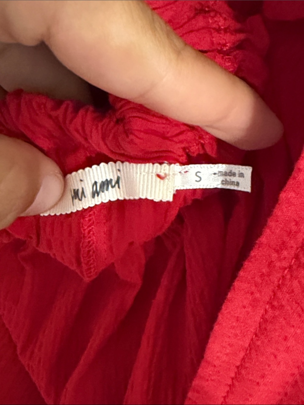 Red Ruffle-Sleeve dress - Picture 5 of 5